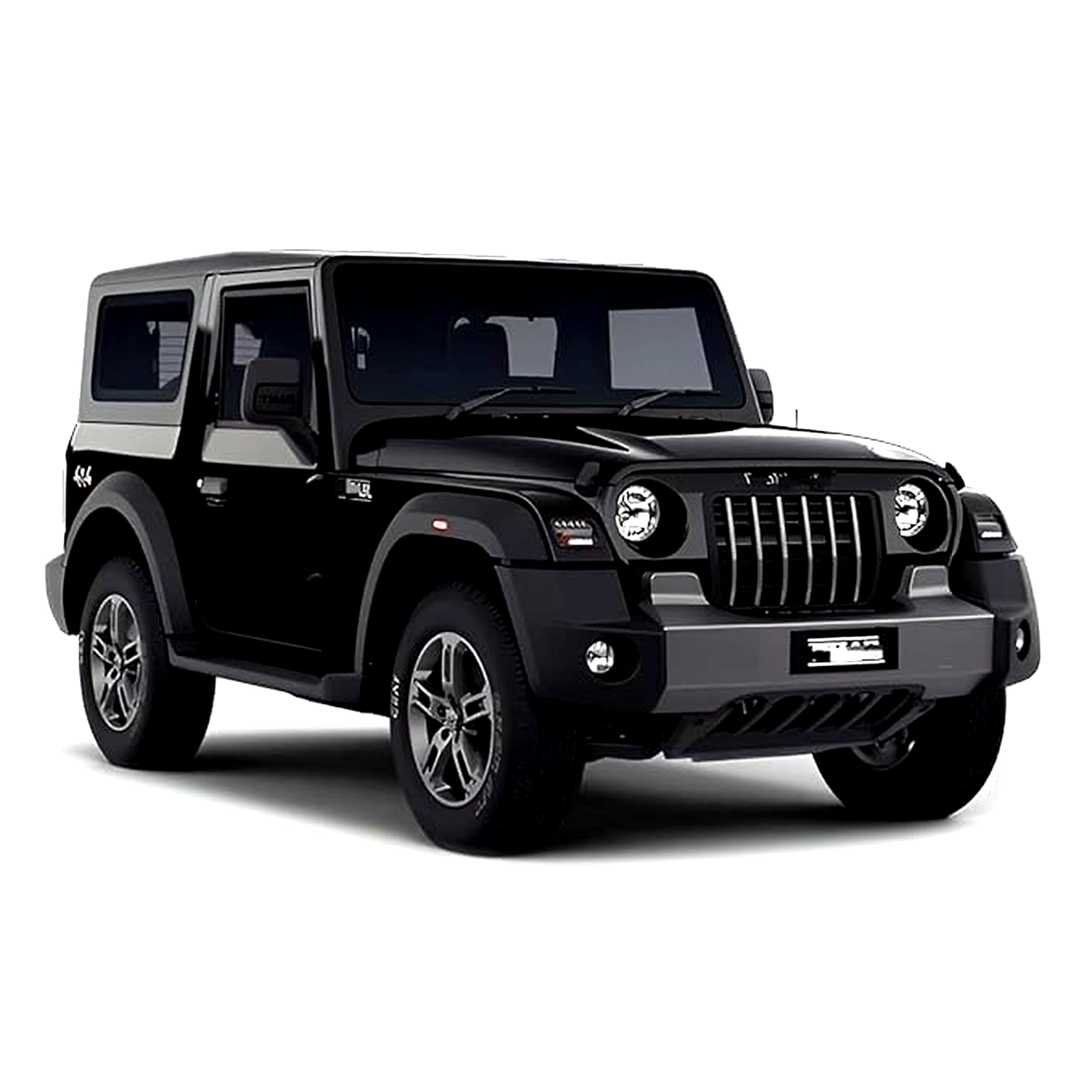 Mahindra Thar 4x4 Toy Car 1:32 Die Cast Metal SUV Model – Pull Back Action Vehicle with Opening Doors, Rubber Tyres & Detailed Interior (Black/Random Colour)-image-23