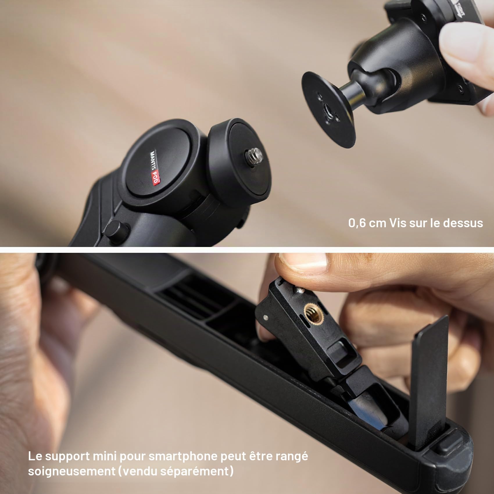 PGYTECH MANTISPOD 2.0 Mini Caméra trépied avec télécommande Bluetooth, Trépied Flexible pour Vlogs, Léger et Compact pour Sony Alpha 7 III/Alpha 7 IV/Alpha 6400/Canon EOS M50 Mark II