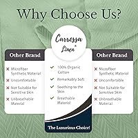 Vista 29 de Carressa Linen Pure Cotton, Luxury Twin Size Soft White Blanket Herringbone Pattern, Lightweight, Soft & Cozy Premium Fall Bed Throw Blanket for All