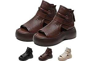 Lurebest Orthopedic Sandals: 4D Pain Relief Leather Shoes for Women