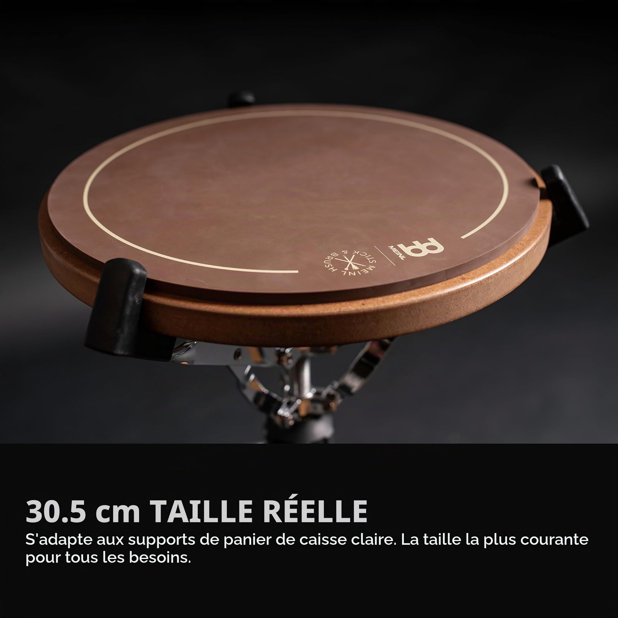 Meinl Stick & Brush Practice Pad - 12" - Drumset Accessories (SB509)