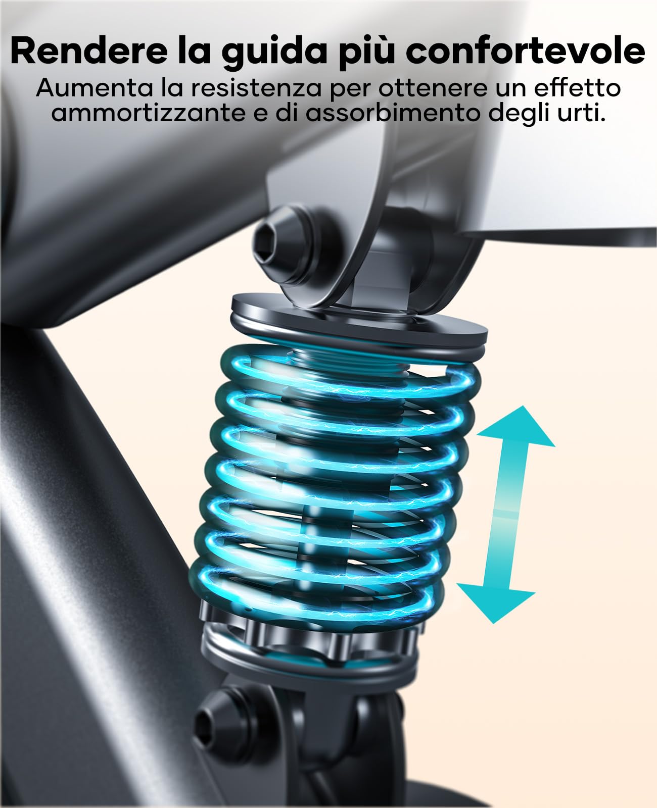 Toputure Cyclette da Casa con App, Cyclette per Casa con Resistenza Magnetica 0-100%, Volano da 15 kg, Sistema di Ammortizzazione, Schermo LCD, Supporto fino a 160 kg