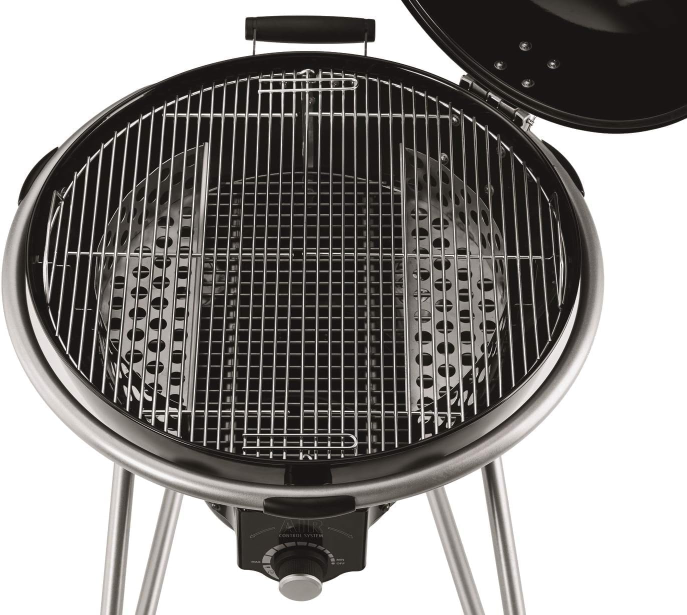 Rösle USA 25006 F60 AIR Premium Charcoal Kettle Grill, 24-inch (60 cm), black