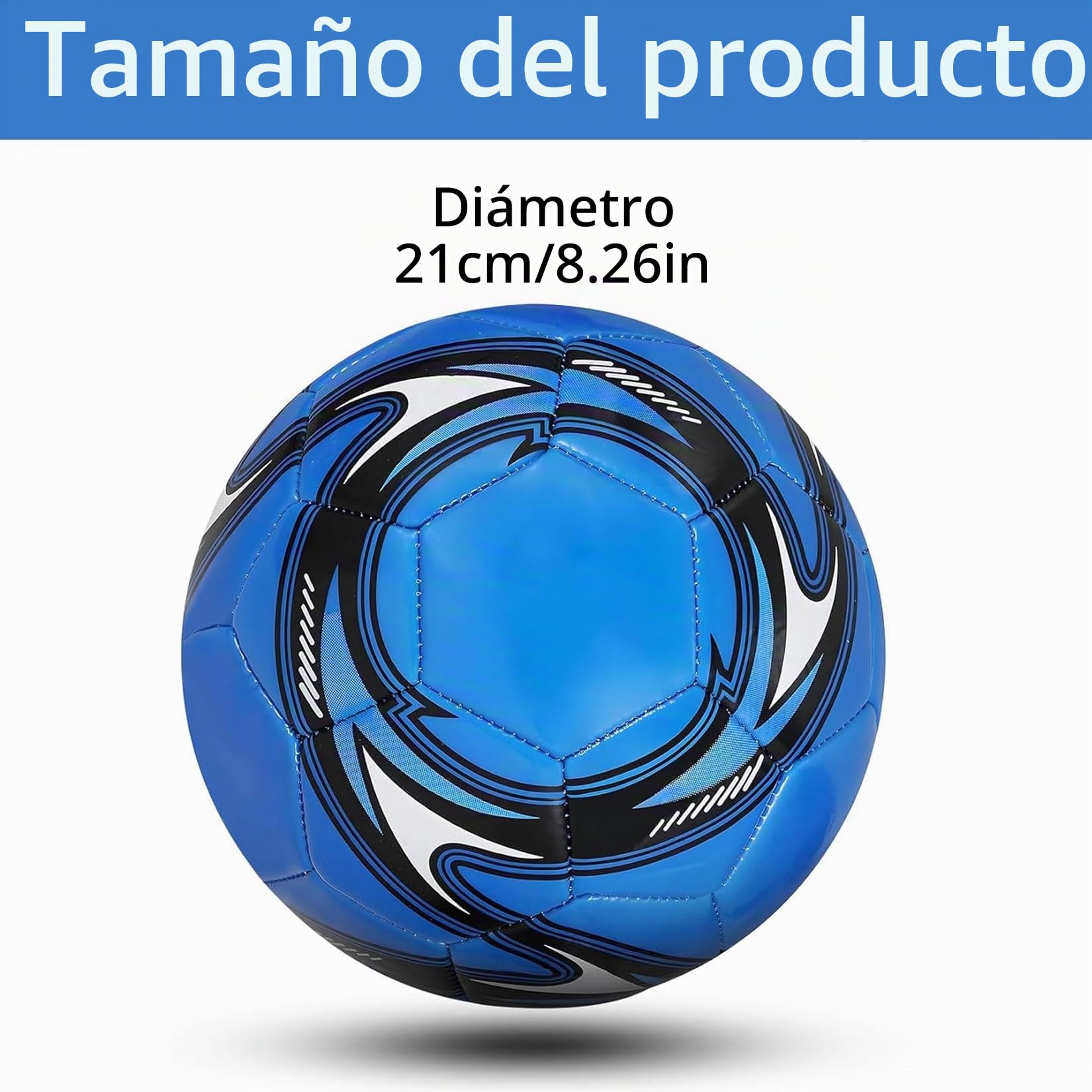 Balón fútbol Talla 5 21 cm Entrenamiento competición | Balón de fútbol talla 5 profesional para entrenamiento y partidos. Ideal para adultos y jóvenes