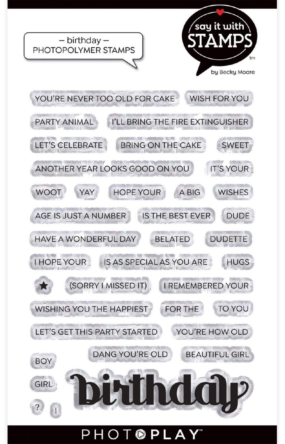 PHOTOPLAY SIWS Stamp Birthday