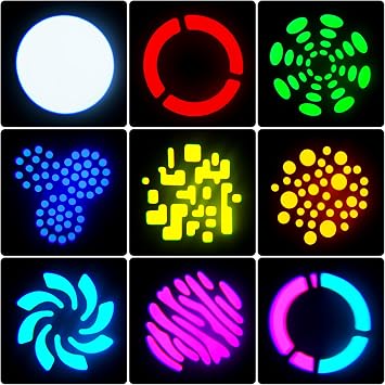 Mini 50W Moving Head LED Bühnenlicht Beam RGBW LED Partylichter DMX512 9/11CH Soundsteuerung für Disco DJ Party Clubs 2 Stück
