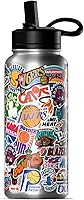 Vista 8 de Hydrapeak x NBA Botella de agua aislada de 20 onzas con tapa con popote y asa, con calcomanías de todos los equipos, con licencia oficial de la NBA
