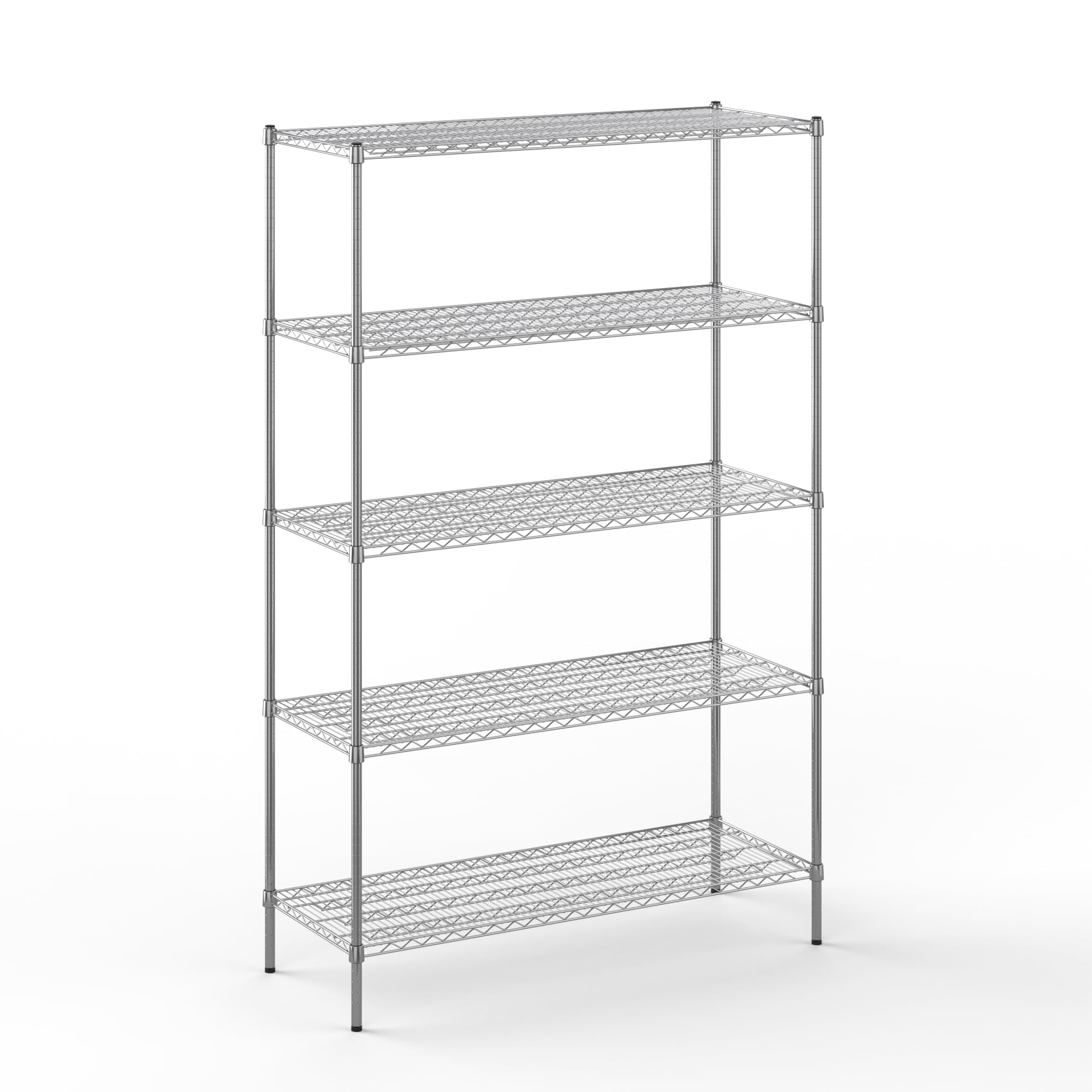 21" Deep x 54" Wide x 86" Height Wire Shelving Kit | 5-Tier | NSF Commercial Storage Rack Unit