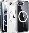 FNTCASE for iPhone 16e Case Clear: Phone 17e Magnetic Phone Cases with Screen Protector Compatible with Magsafe Slim Anti Yellowing Rugged Shockproof Protective Transparent Cell Phone Cover (A-Clear)