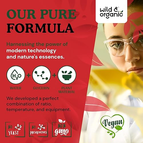 Miniatura 7 de Wild & Organic Suplemento de arándano en gotas de 12,500 mg  Apoyo del tracto urinario para mujeres y hombres  Suplemento líquido puro de extracto