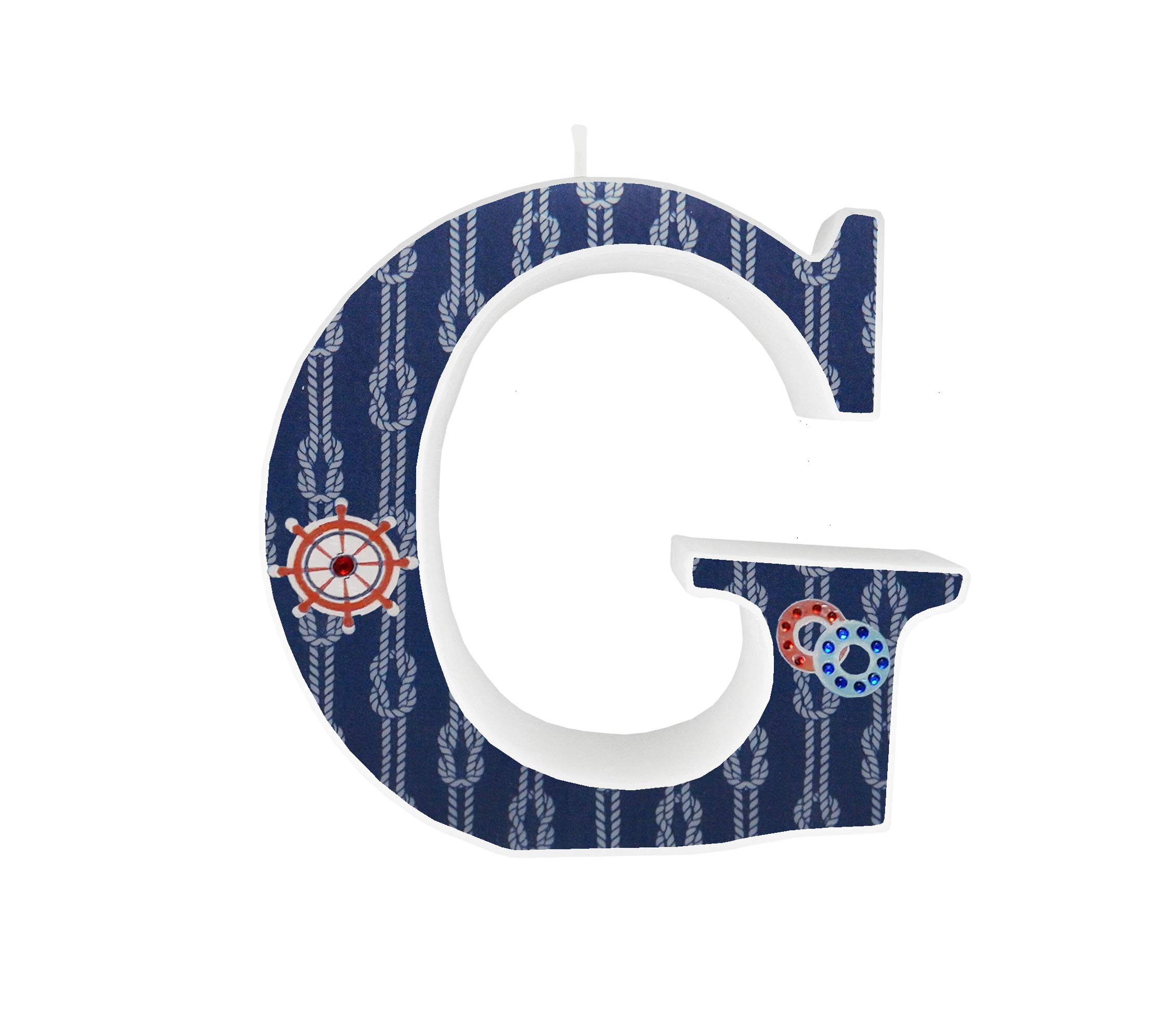 Unique Candle Letters Candle G Model Wrdc - Multi Color