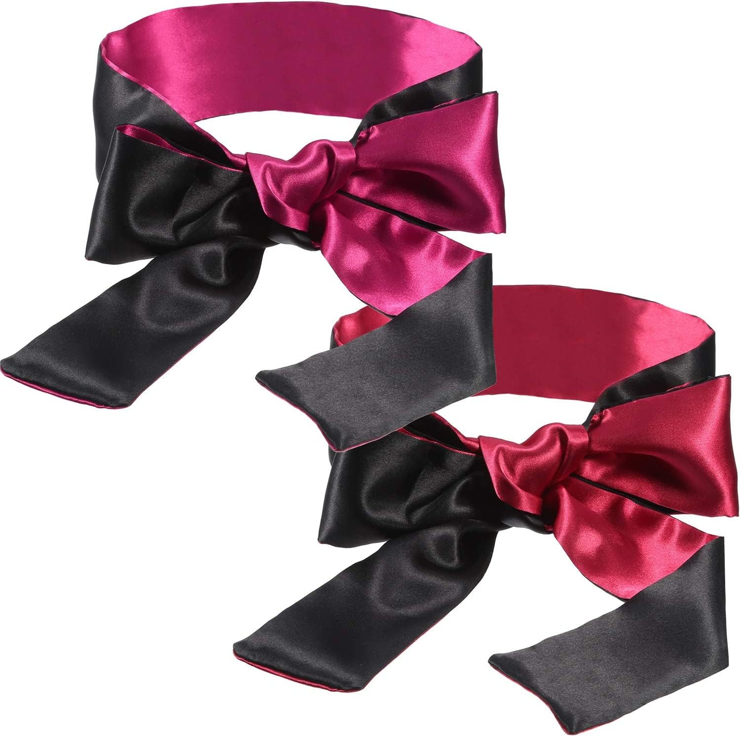 SONEEV MART Adjustable Satin Blindfold/Eye Cover/Sleep Mask/Satin Eye Covers For Couple,Travel, Nap, Meditation,Maroon-image-43