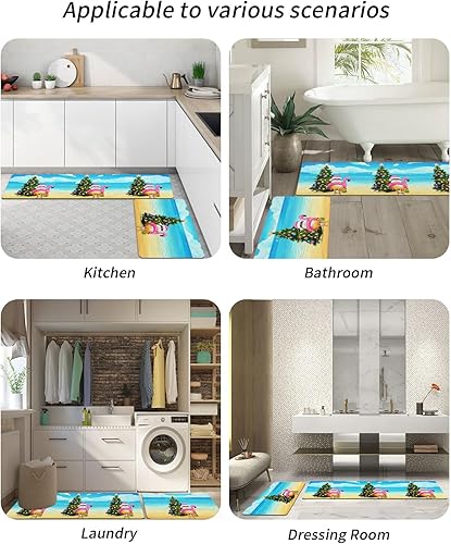Miniatura 6 de Tapete de baño de Navidad para bañera, antideslizante, de secado rápido y absorbente, con tierra de diatomeas, para fregadero de cocina, lavable,