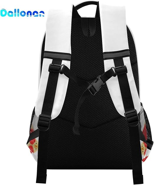 Dallonan Watercolor Flower Backpack – Colorful Floral Laptop Daypack For School, College, Travel & Casual Use
