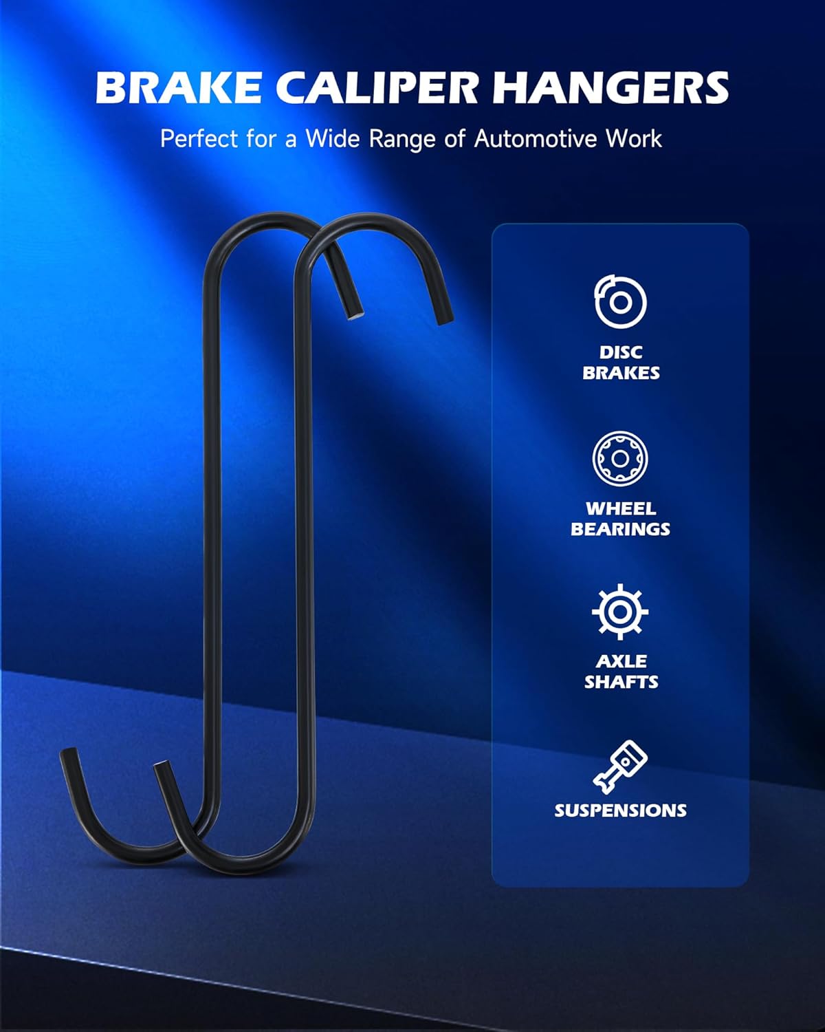 Orion Motor Tech Brake Caliper Wind Back Tool Kit, 24pc Brake Caliper Compression Tool Set with Thrust Bolt Assemblies Retaining Plates Caliper Hangers 18 Disc Adapters, Caliper Tool with Case