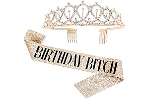 Birthday Bitch Party Decoration Pack: Sash and Tiara