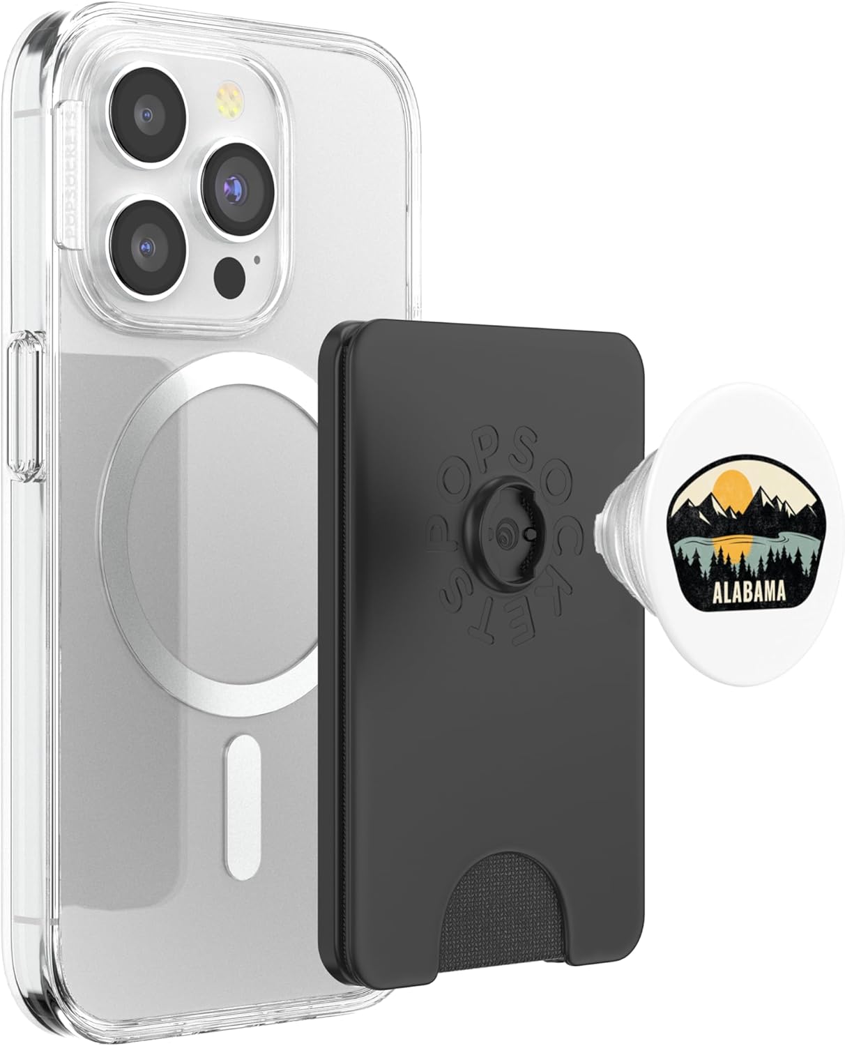 State of Alabama Design, AL Vacation Souvenir PopSockets PopWallet for MagSafe