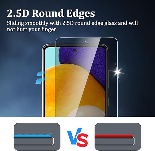 Miniatura 19 de Paquete de 2 protectores de pantalla de privacidad para Samsung Galaxy S21 FE, película de vidrio templado, dureza 9H, arañazos, claridad HD