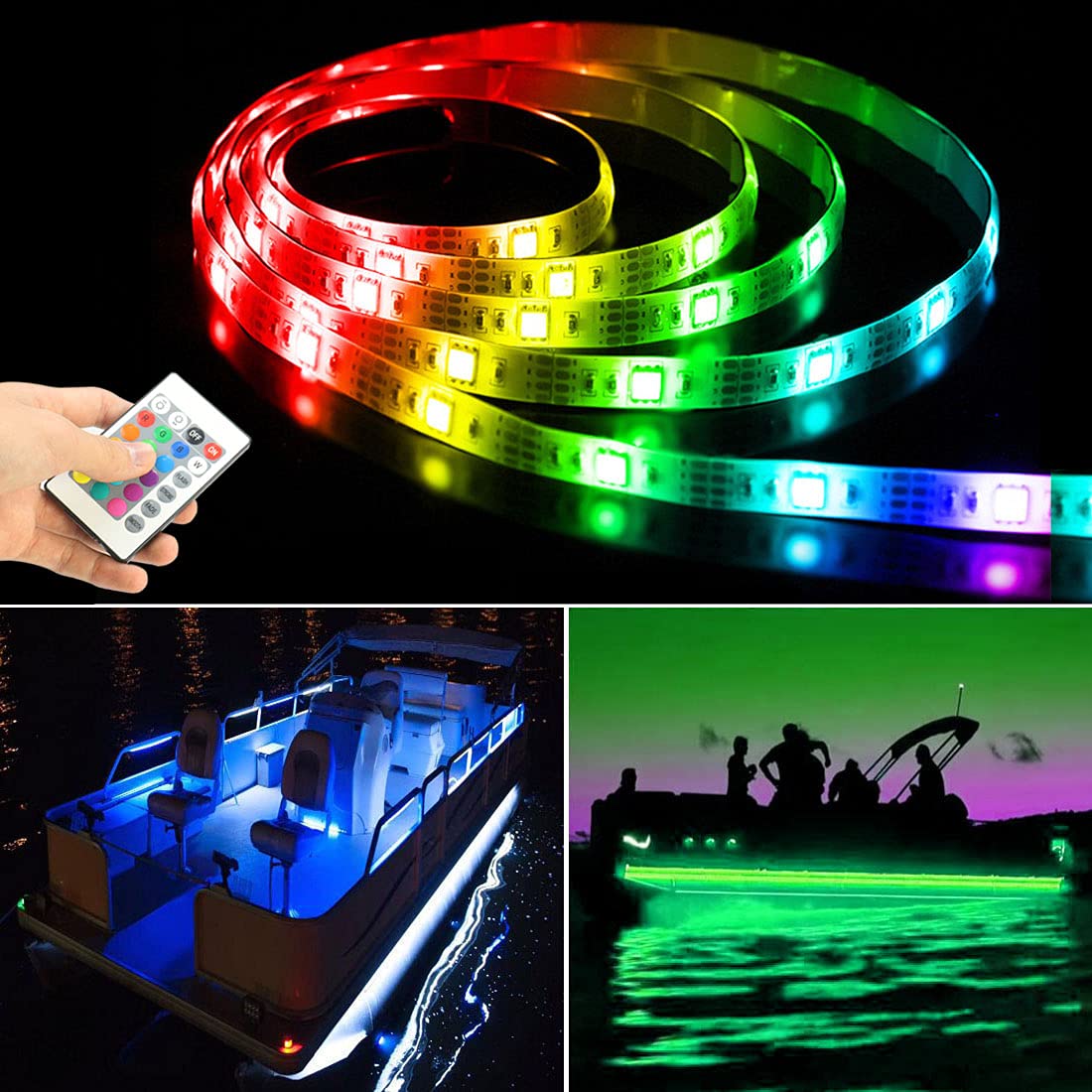 Buy Seaponer Pontoon Boat Light, Marine Led Light Strip for Duck Jon