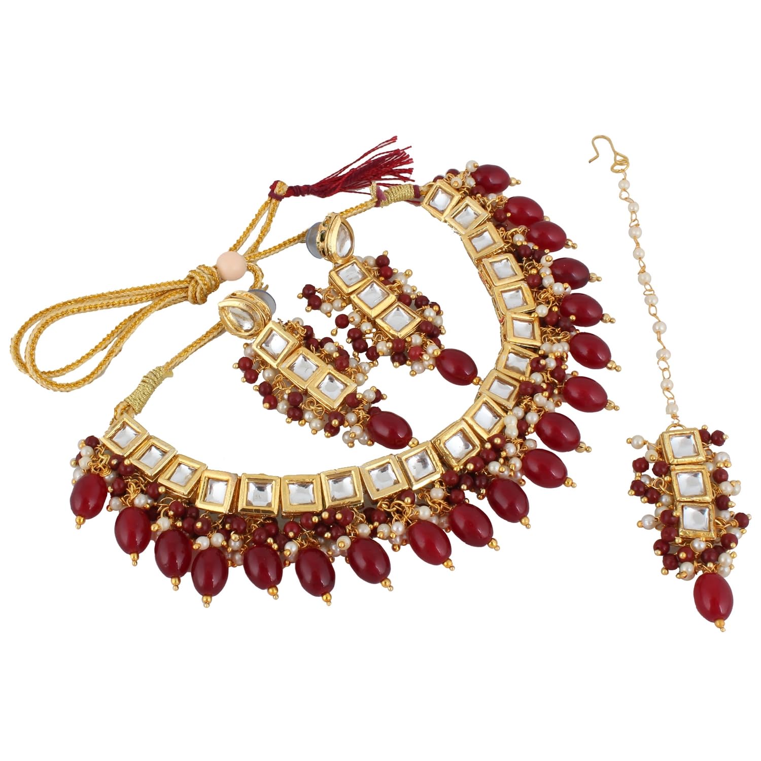 See full amazon price history chart for LUCKY JEWELLERY Back Meenakari 18k Gold Plated Maroon Color Square Shape Tika Earring Combo Jewellery Set Uncut Kundan Big Faux Kundan Dibbi Kundan Choker Necklace Set for Girls & Women LUCKY JEWELLERY Back Meenakari 18k Gold Plated Maroon Color Square Shape Tika Earring Combo Jewellery Set Uncut Kundan Big Faux Kundan Dibbi Kundan Choker Necklace Set for Girls & Women (B0BFHSX5F1) Amazon Price History, Amazon Price Tracker