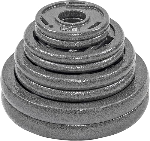 Miniatura 3 de BalanceFrom Cast Iron Olympic 2-Inch Plate Weight Plate for Strength Training and Weightlifting, Multiple Options, Multiple Packages