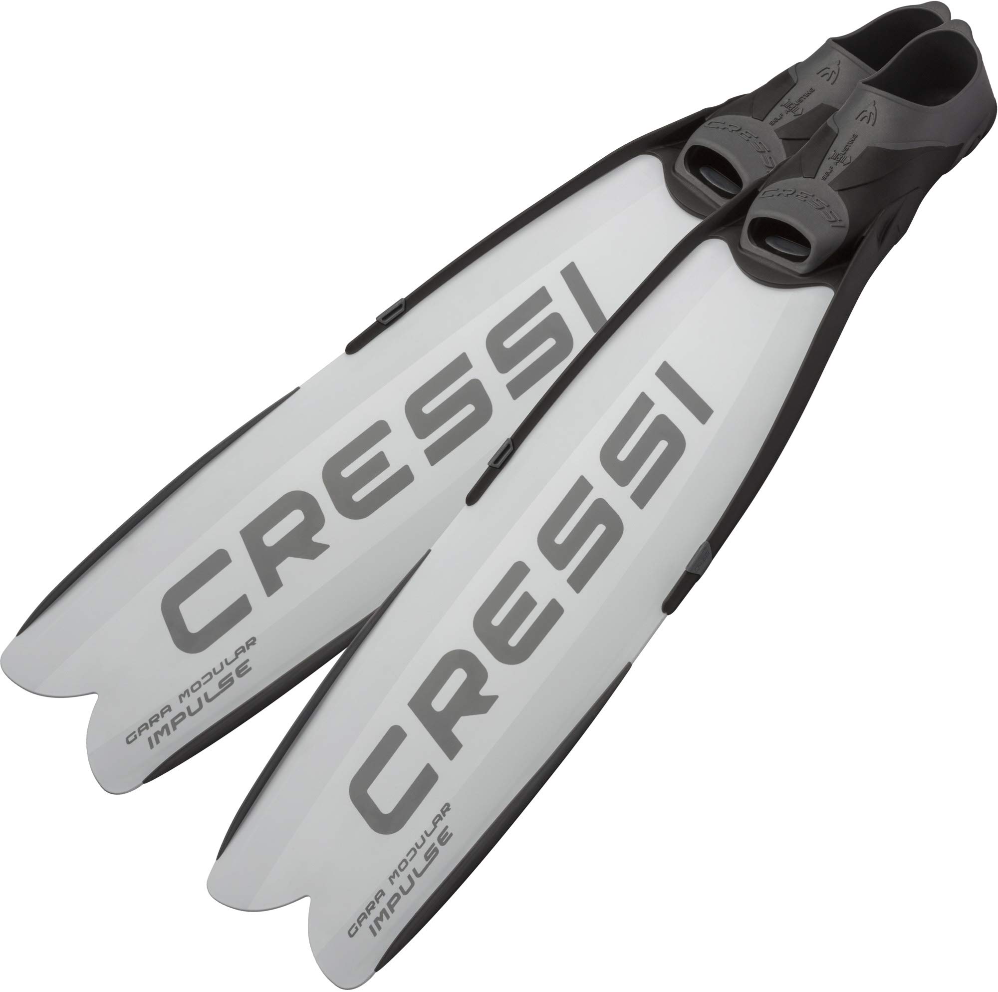 Cressi Gara Modular Impulse Fins for Freediving with Interchangeable Blades, Designed and Made in Italy