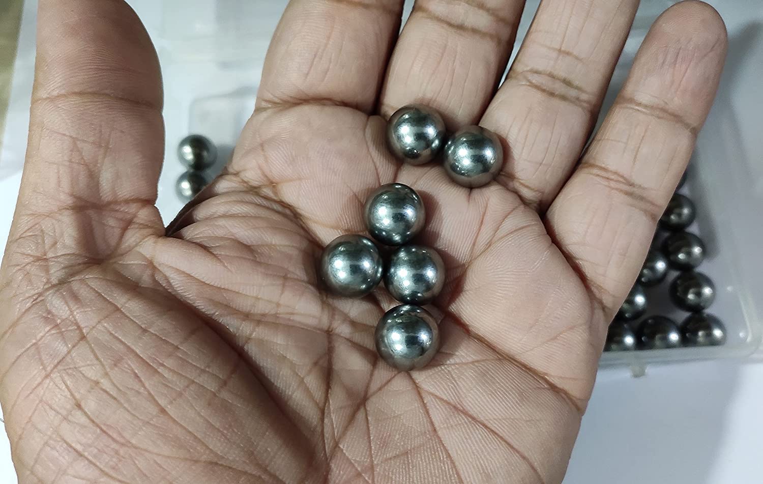 OMX Steel Bearing Ball, No Holes, Silver Full Solid Iron Balls (15 MM, 20 PC)-image-34