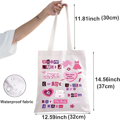 Miniatura 2 de K-Pop Group Tote Bag Cantante Fans Regalos Música Miembros del grupo Bandolera Singer Tour Mercancía
