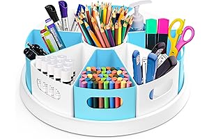 MeCids 360 Rotating Desk Organizer for Homeschooling