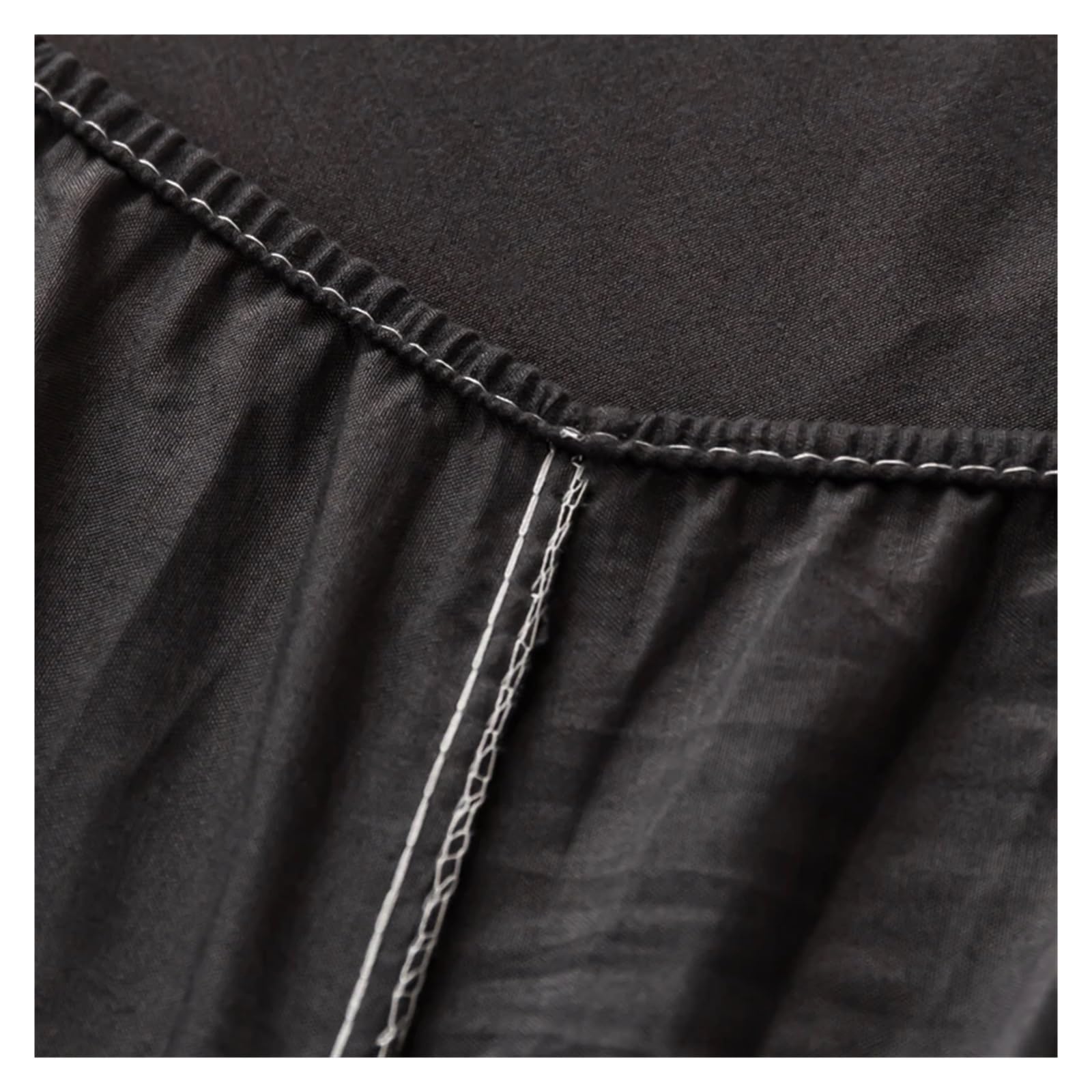 Coprimaterasso Impermeabile Lenzuola Regolabili con Angoli Regolabili con Fascia Elastica Singolo Doppio Fodera Materasso(Gray,60x80x12 inch)