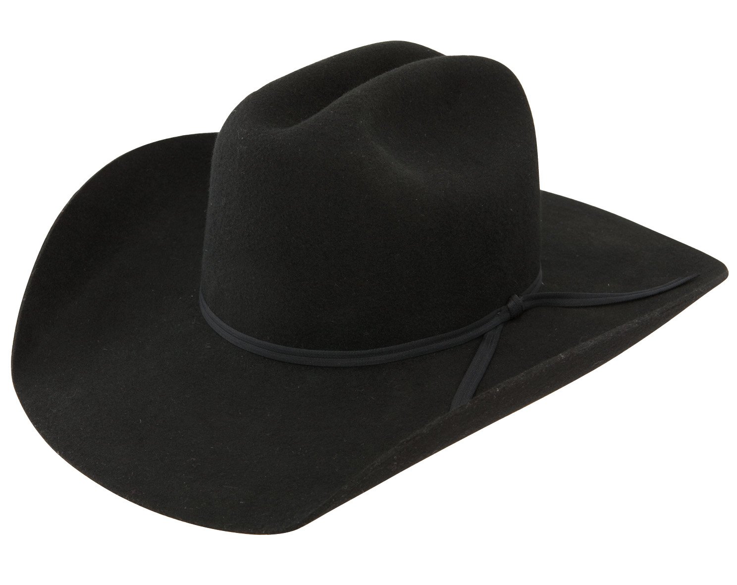 ResistolBoys Crossroads Jr Felt Cowboy Hat One Size Fits Size 7 & Smaller Black