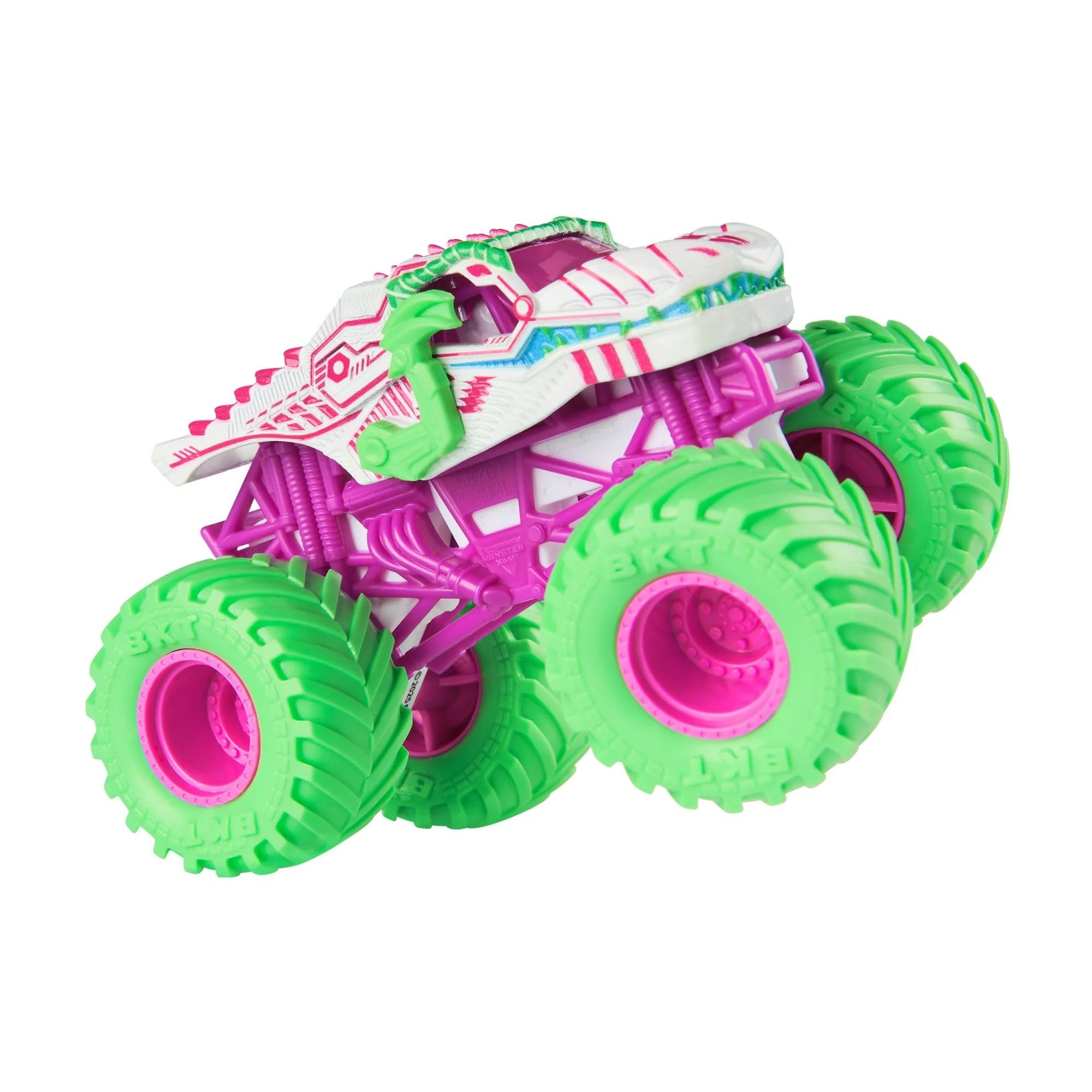 Monster Jam 2025 Official 1:64 Diecast Truck Series 42 Nitro Neon ThunderROARus, 5.5 x 6.5 x 2.75 inches - Image 3