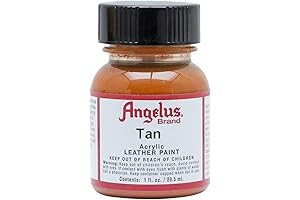 Angelus Brand Acrylic Leather Paint Water Resistant 1 oz. Tan Leather Dye No. 29
