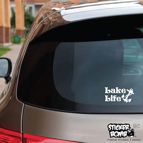 Miniatura 2 de Lake Life - Calcomanía de vinilo de bomba para automóvil, camión, computadora, en cualquier lugar, vinilo premium para exteriores de 6 años (negro,