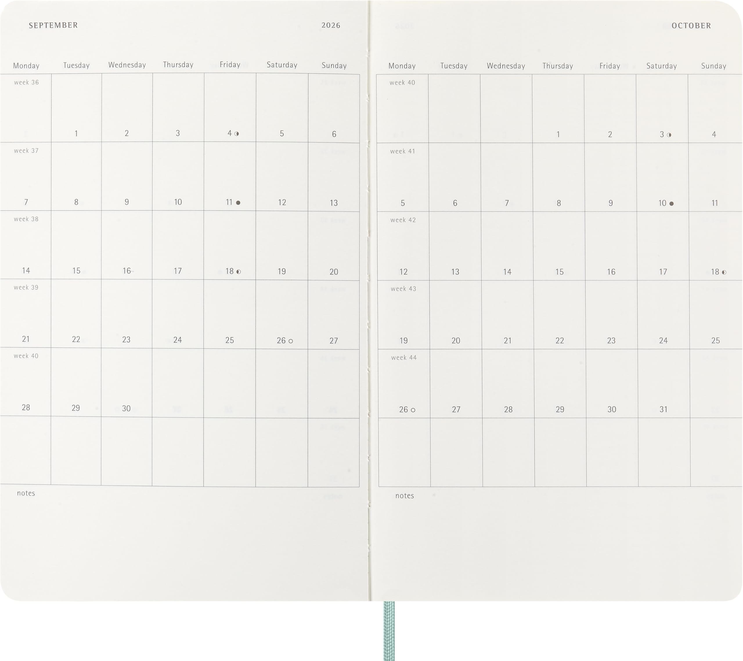 AGENDA SEMANAL 2026 LARGUE PRECIOUS & ETHICAL SAGE GR CAJA