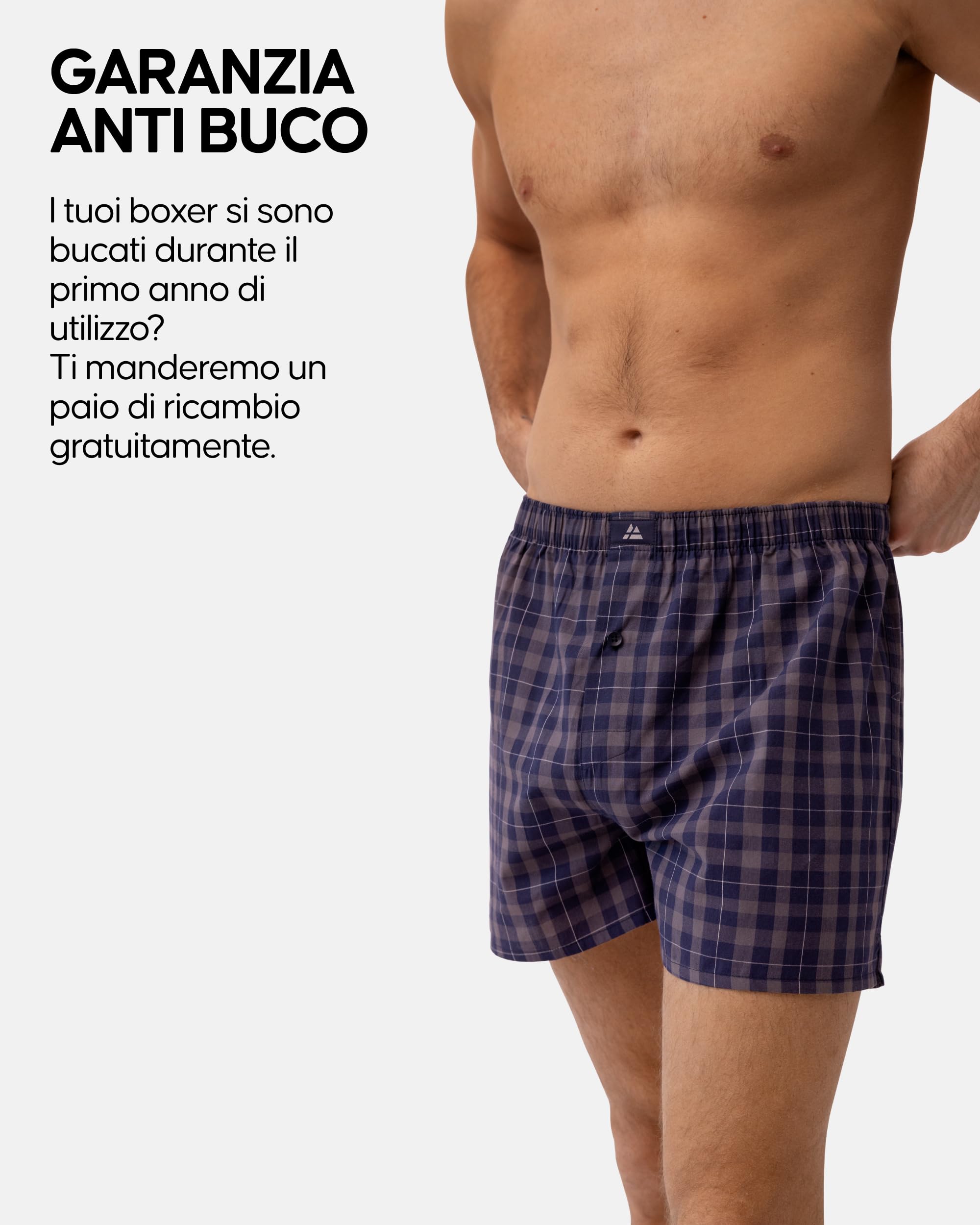 DANISH ENDURANCE Boxer Uomo Americani Cotone Biologico 100%, Mutande a Pantaloncino, Boxer di Tela, Leggeri e Traspiranti, 4 o 6 Paia