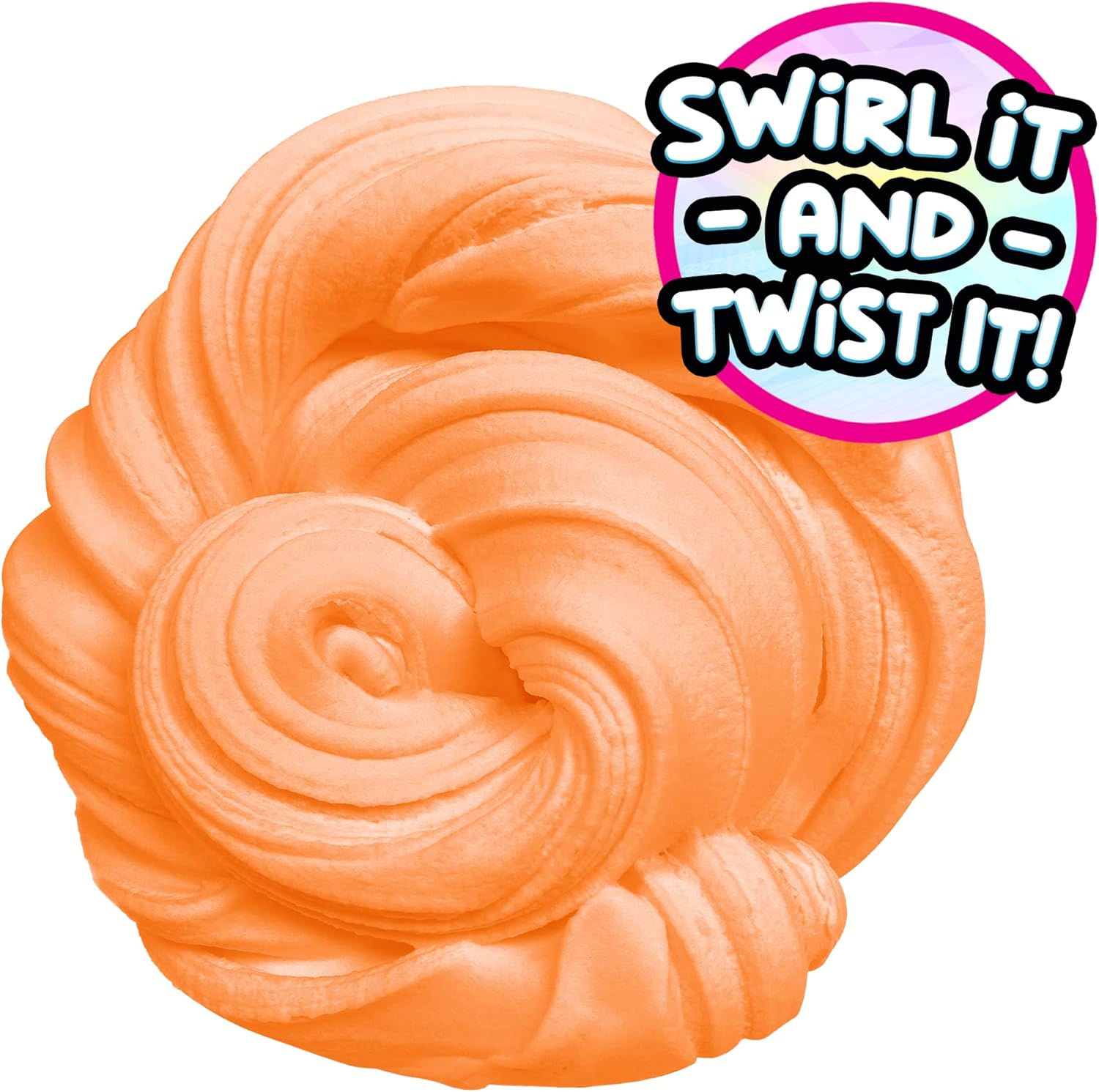 Compound Kings Fluffy Butter Cloudz Scented Large Slime Bucket for Kids – Soft, Squishy, Non-Toxic Sensory Toy | Orange Crush Slime Gift