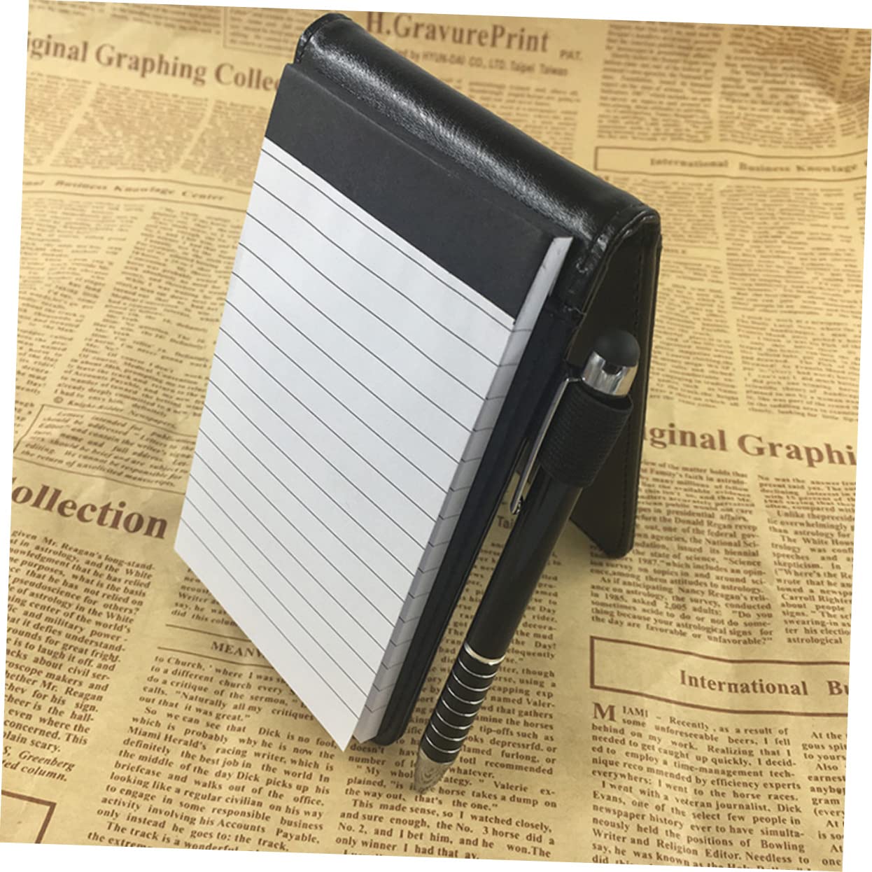 EXCEART 10 Pièces Bloc-notes Portable A7 Cahier D'affaires Mini Carnet Cahier De Travail Journal Noir Agenda De Bureau Planifier Le Bloc-notes Carnet De Notes Pour Black Papier