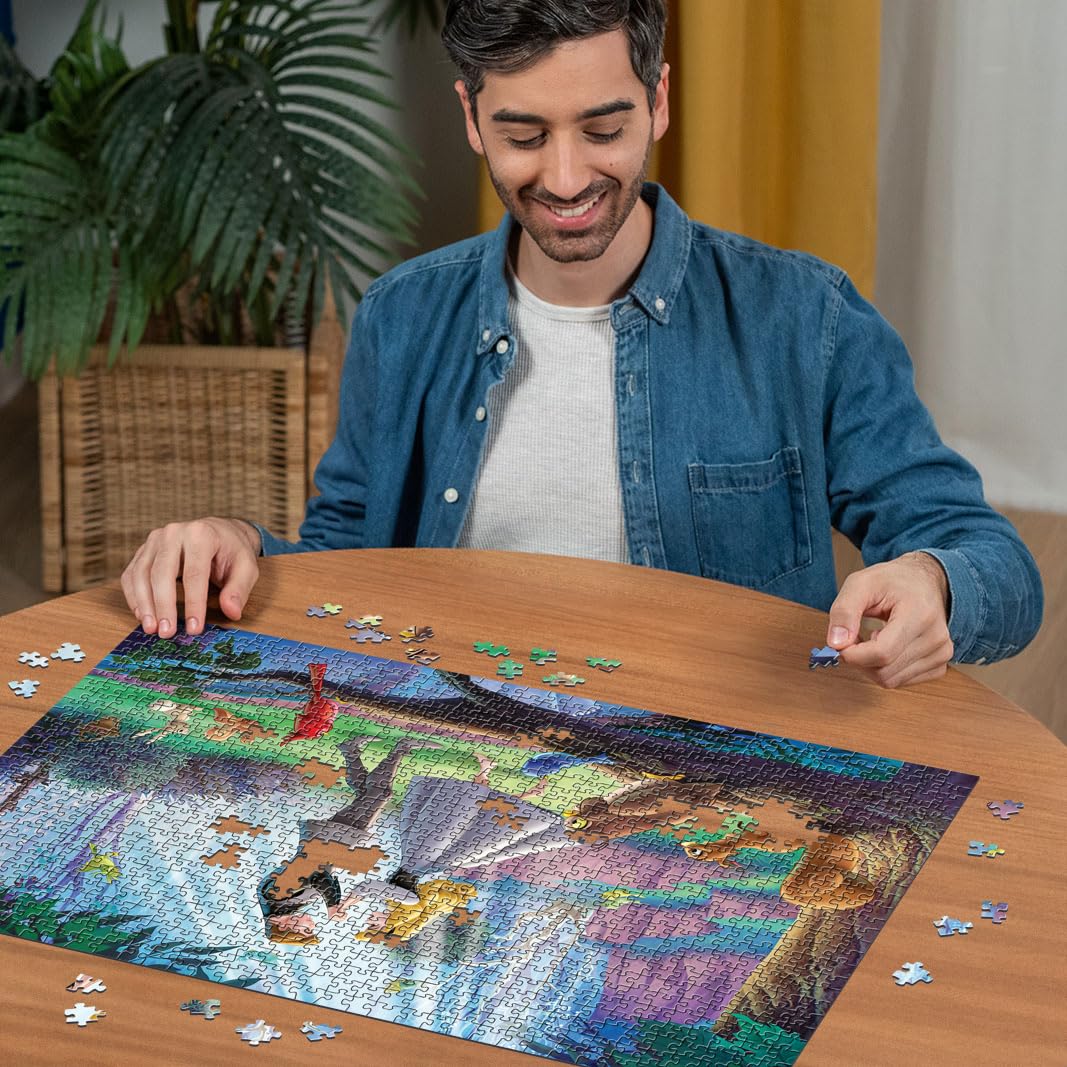 Puzzle Ravensburger 1000 pièces, Disney Sleeping Beauty - Puzzle pour Adultes +14 Ans, 70 x 50 cm, Puzzle Disney pour Adultes, Collection de 1000 pièces, idées Cadeaux