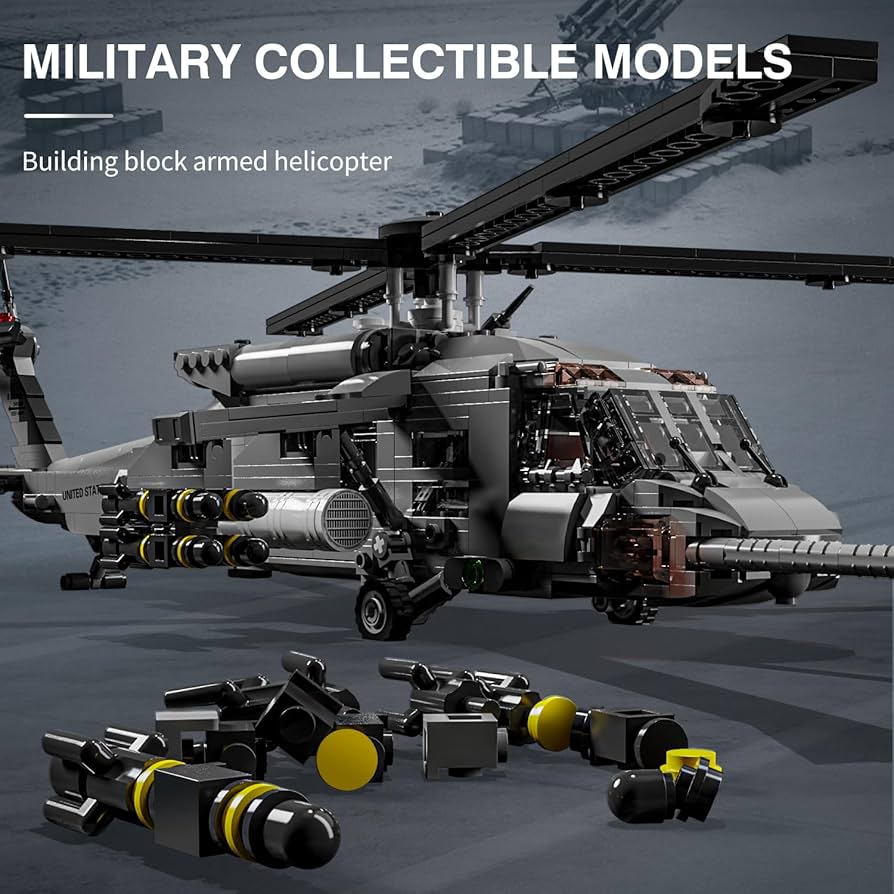 Amazon.com: MISINI M7003 UH-60 Black Hawk Helicopter