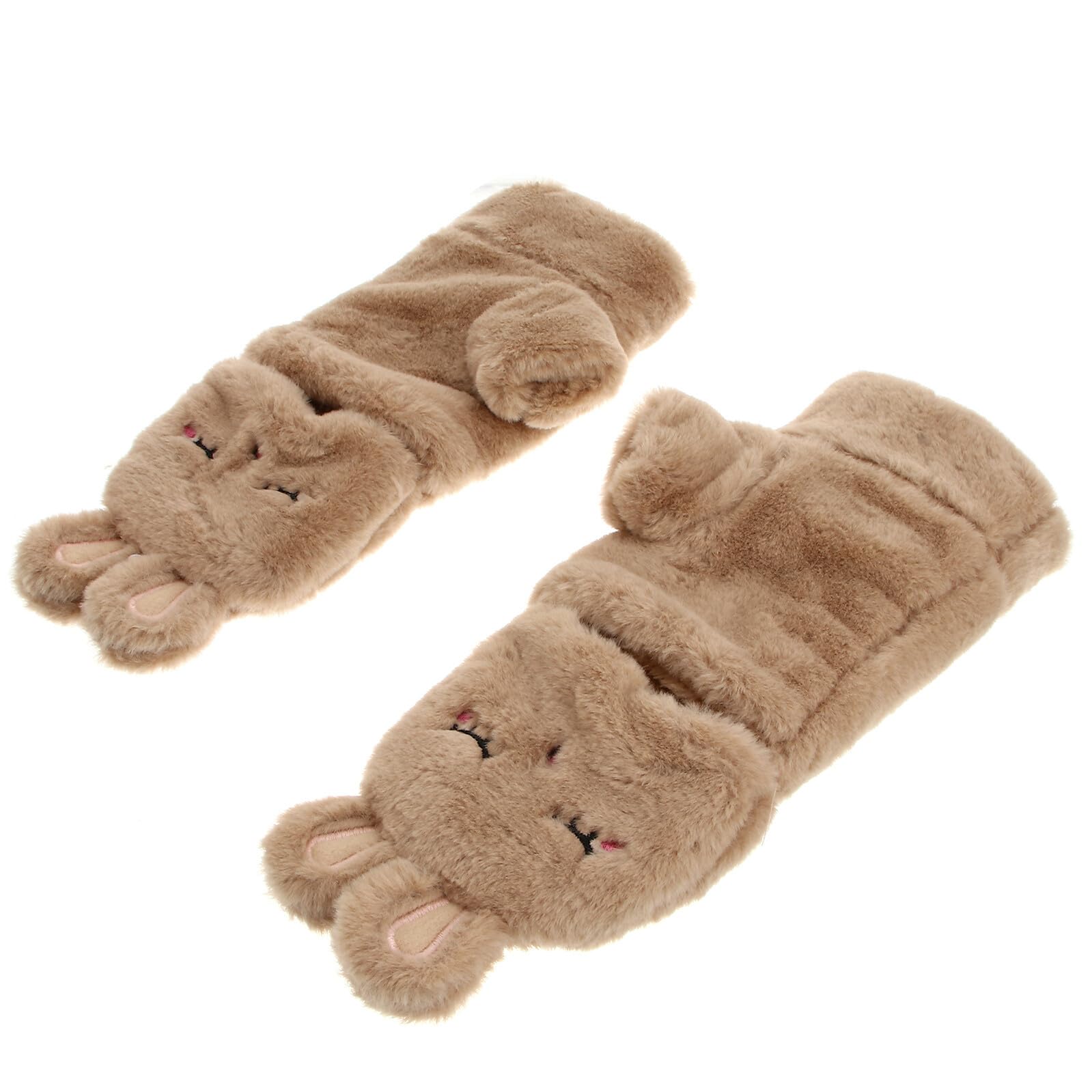 Guantes de invierno para mujer tipo concha evitan manos frías 8