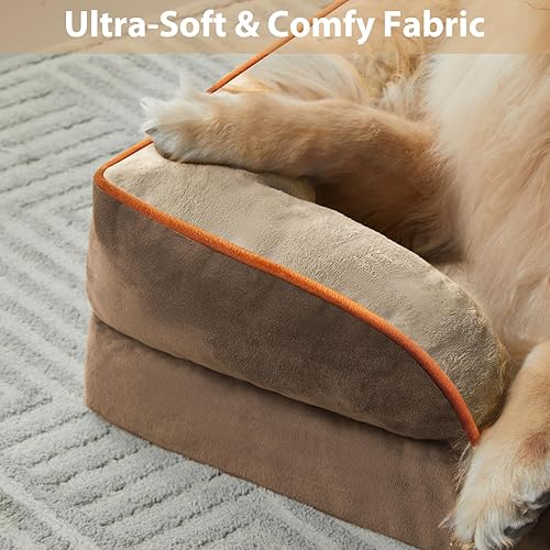 Miniatura 5 de WNPETHOME Camas impermeables para perros grandes, cama ortopédica XL para perros con lados, sofá cama para perros grandes con funda extraíble
