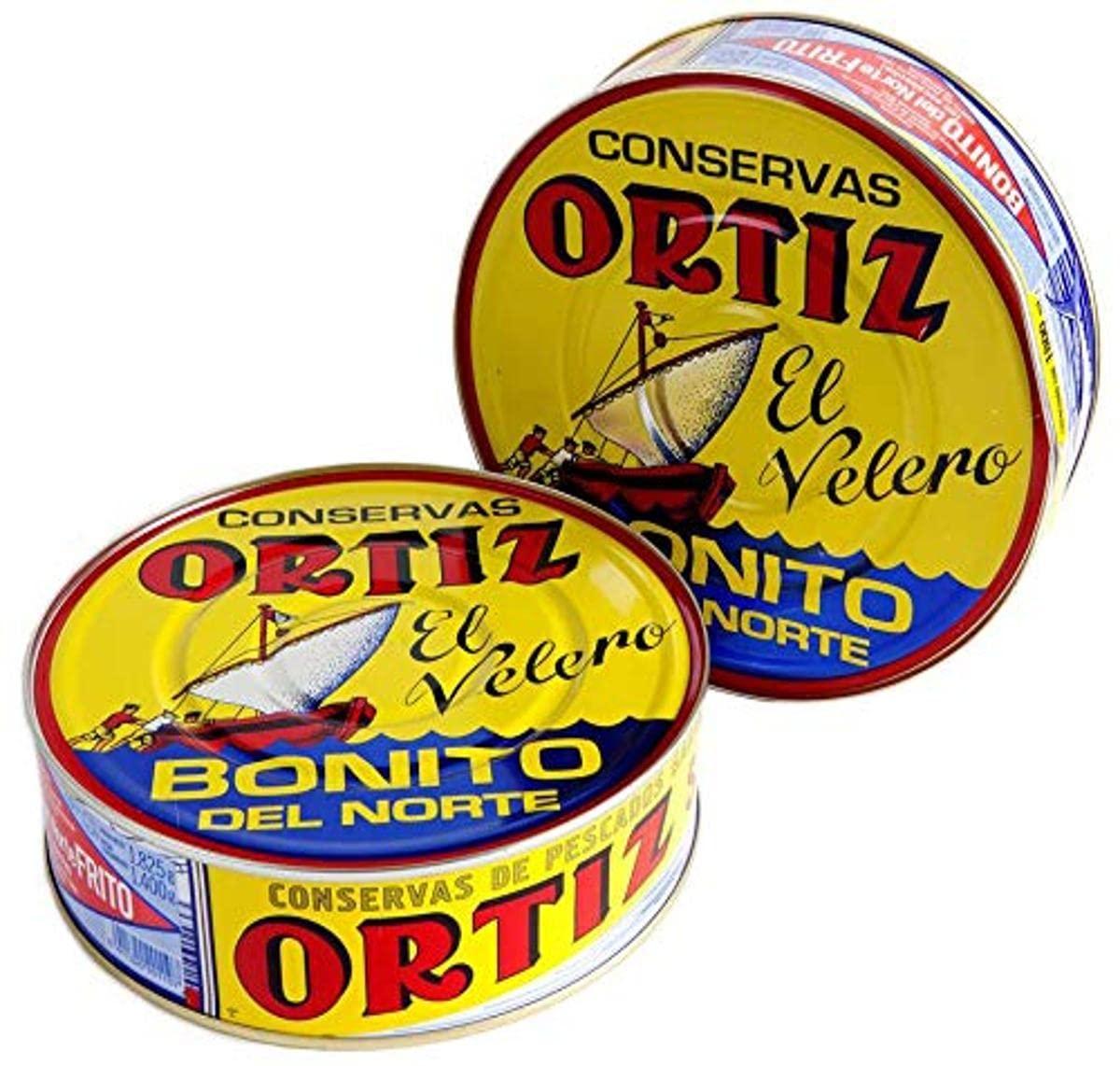 Bonito frito en escabeche Ortiz, 2 latas, 345 gramos