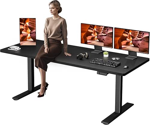 Dual Motor Standing Desk, Large Stand Up Desks, 79x31 Inches