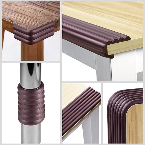 Miniatura 2 de Dovesail Protector de borde a prueba de bebés de 164 pies con adhesivo fuerte 3M presellado acolchado a prueba de bebés protectores de seguridad de