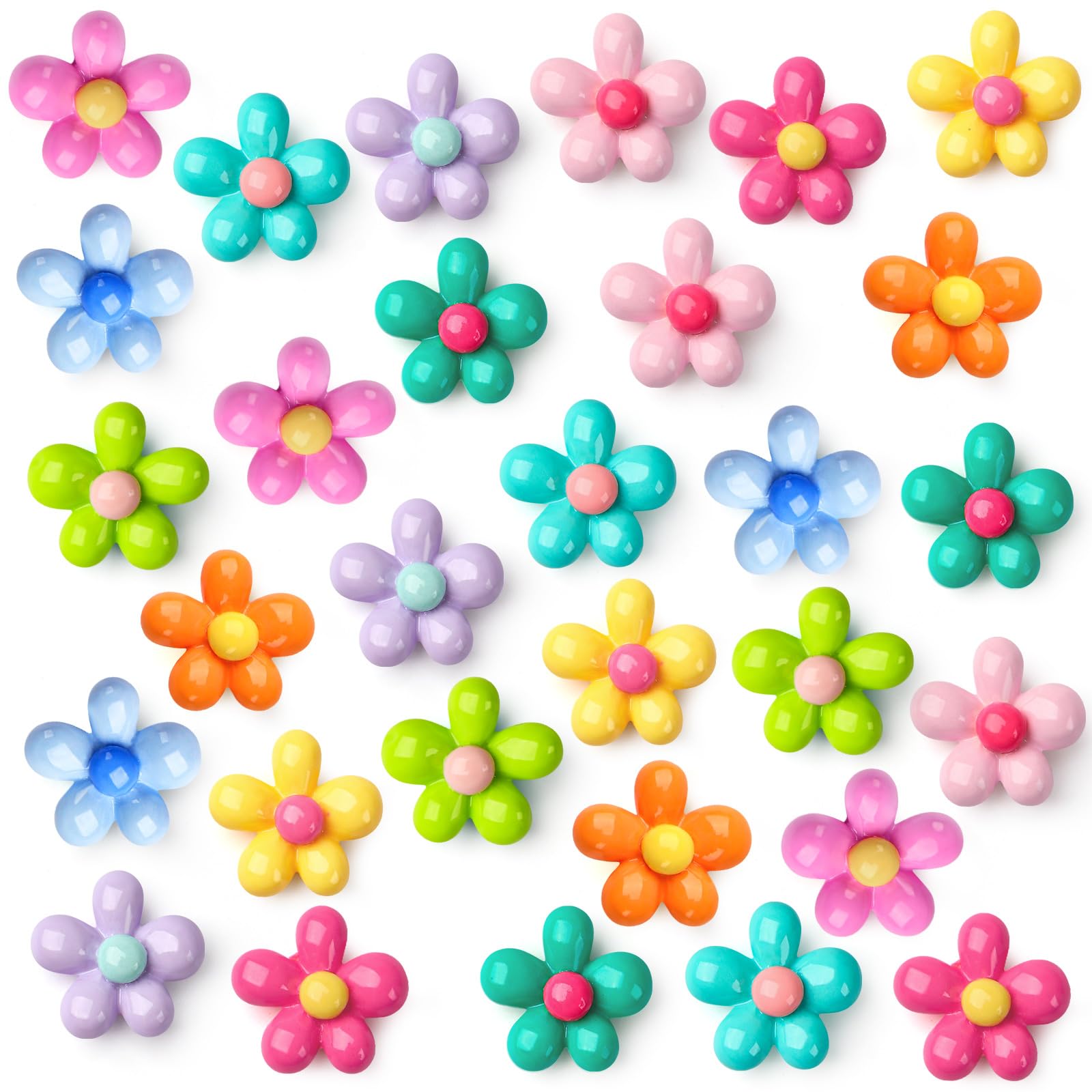 Photo 1 of [MISSING HALF] 24Pcs 3D Flower Fridge Magnets, Colorful Flower Refrigerator Magnets, Funny Flower Magnet, Small Locker Magnets for Girls, Cute Decorative Magnetic Magnet for Fridge Locker Kitchen Office Whiteboard