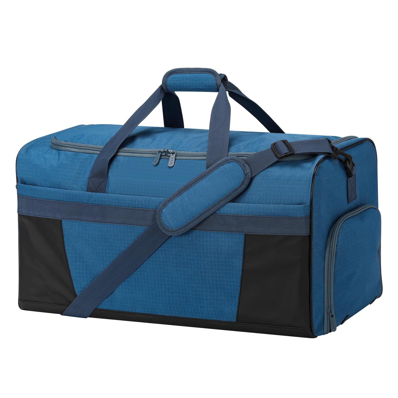 Apenze 65L Mens Gym Bag Sport Holdall with Wet/Shoe Compartment - 24 inch Multi-Pockets Duffel Bag for Travel/Gym/Sports - Royal Blue