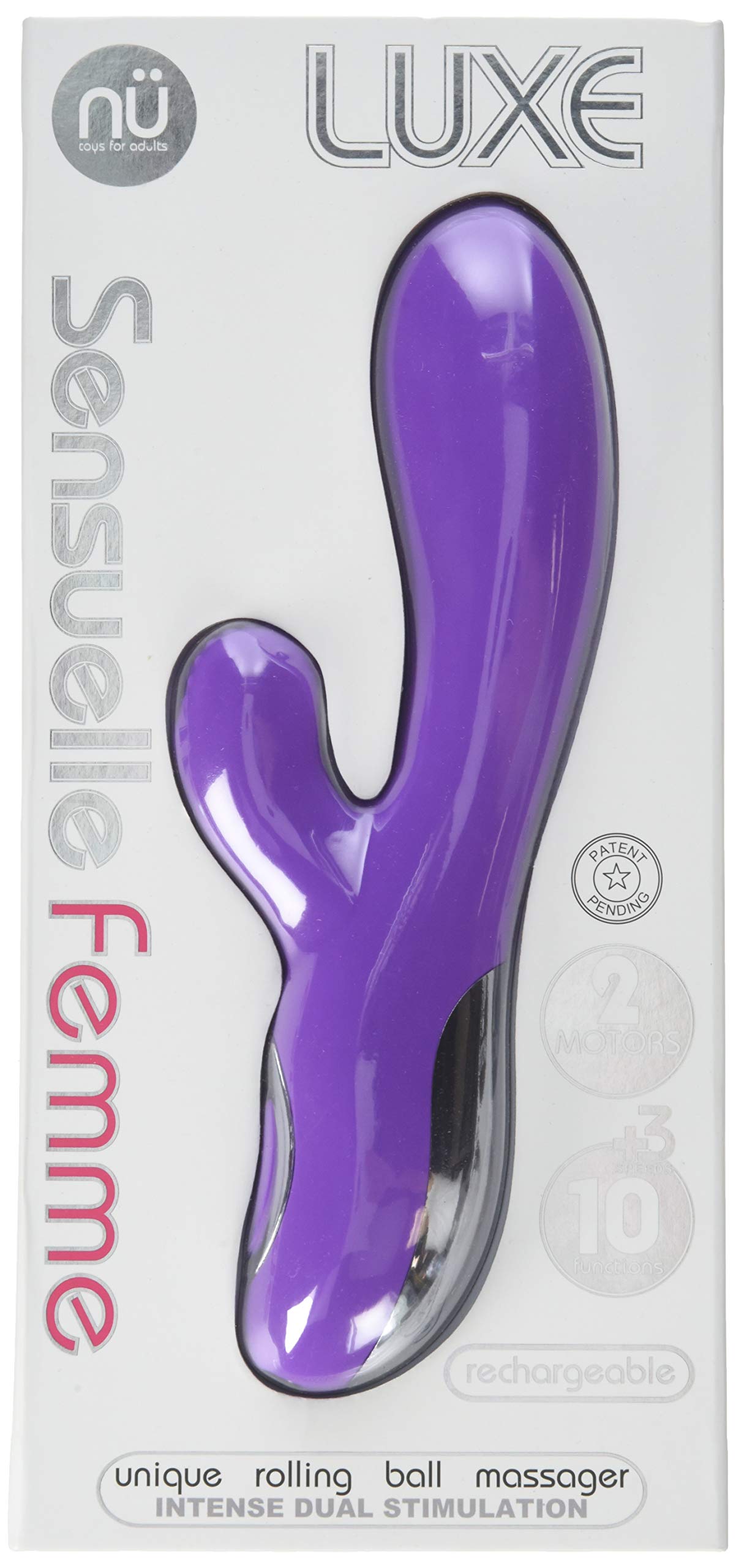 Amazon.com: Nu Sensuelle Femme Lux 10 Function Rechargeable Rabbit : Health  & Household