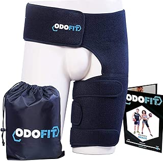 Hip Brace-Groin Wrap for Sciatica Pain Relief Thigh Hamstring Compression Sleeve - Unique Quadriceps Support Hip Flexor Arthritis for Pulled Muscles-Sciatica Nerve Brace Injury for Men Women SI Belt - coolthings.us