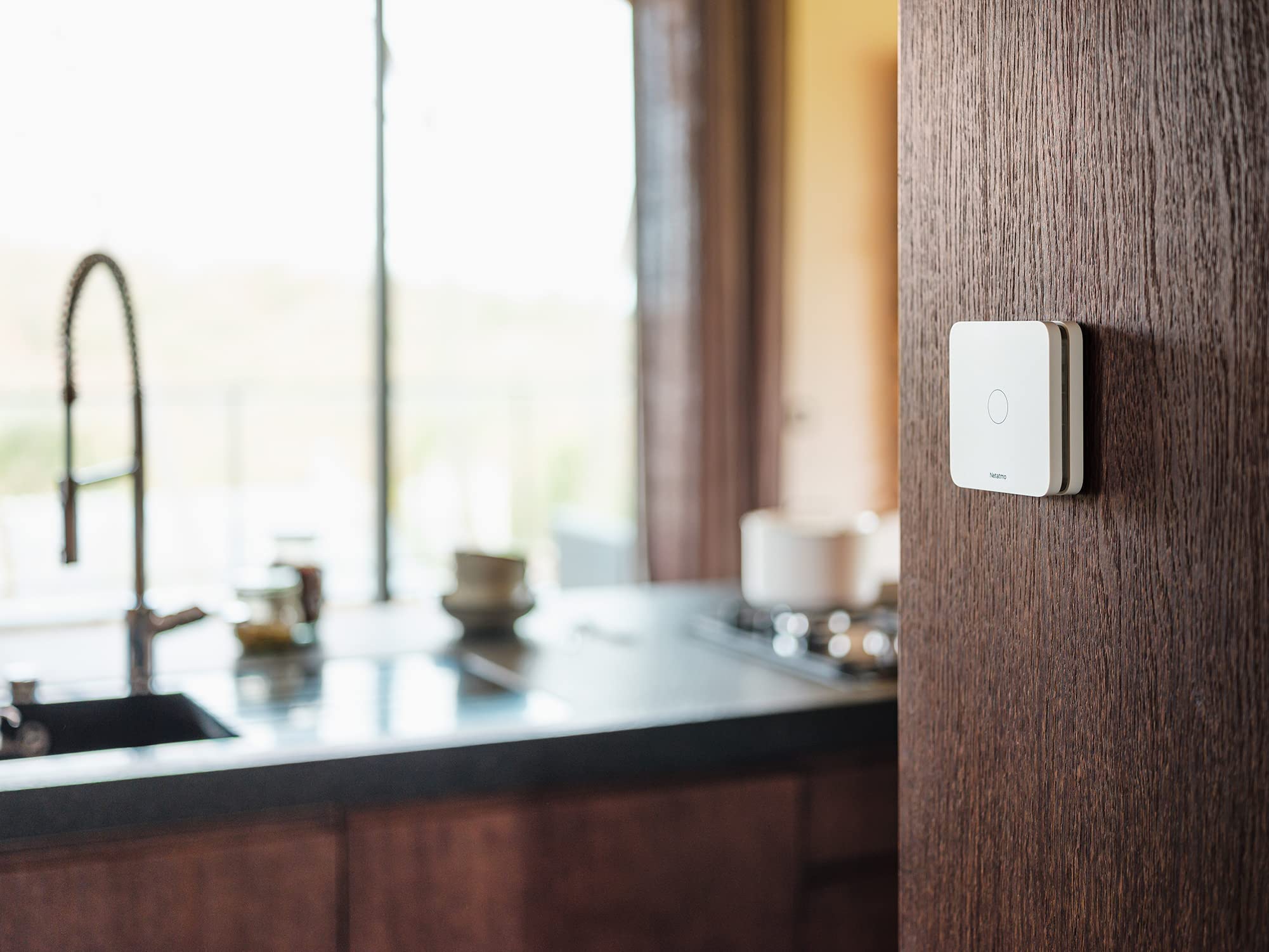 Netatmo Detector de Monóxido de Carbono Inteligente, WiFi, 10 años de batería, Alarma de 85dB, Pruebas automatizadas, Sin centralita domótica, Certificado EN 50291 y NF, NCO-EC